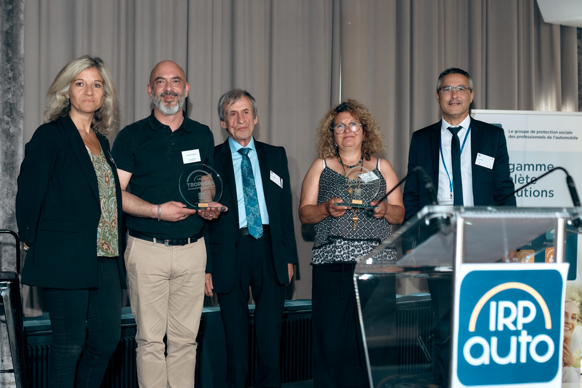 Sabrina KOCKENPOO et Antoine GLASSON (INCM) - René CÉDAT (IRP AUTO Solidarité-Prévention) - Kiymet CORLAY (CFA Mâcon) - Sylvain LÉ (IRP AUTO Solidarité-Prévention)